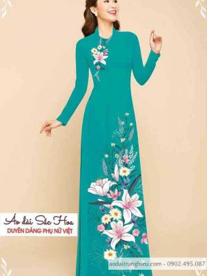 Vải áo dài hoa ly thiết kế 2020 AD C2869 44 1589516113 585 vai ao dai vai ao dai dep ad