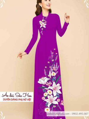 Vải áo dài hoa ly thiết kế 2020 AD C2869 50 1589516114 186 vai ao dai vai ao dai dep ad