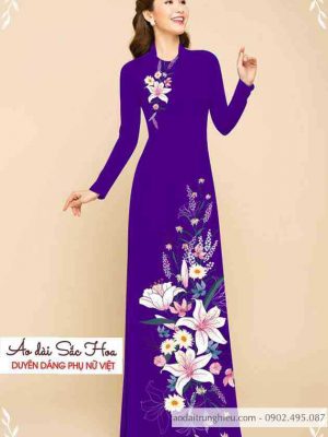 Vải áo dài hoa ly thiết kế 2020 AD C2869 51 1589516114 347 vai ao dai vai ao dai dep ad