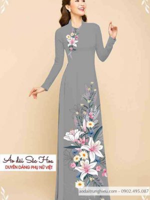 Vải áo dài hoa ly thiết kế 2020 AD C2869 52 1589516114 374 vai ao dai vai ao dai dep ad