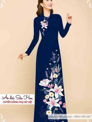 Vải áo dài hoa ly thiết kế 2020 AD C2869 47 1589516114 384 vai ao dai vai ao dai dep ad