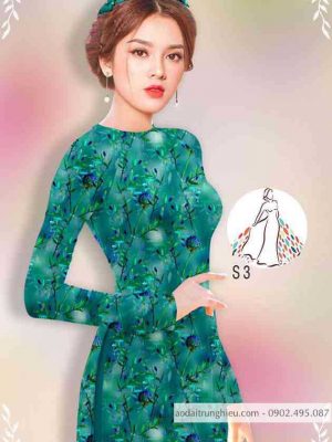 Vải áo dài hoa đều mới ra AD 14424 25 1589516712 217 vai ao dai vai ao dai dep ad