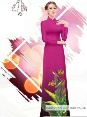 Vải áo dài hoa thiên điểu kiểu mới AD B6108 21 1589596338 432 vai ao dai vai ao dai dep ad