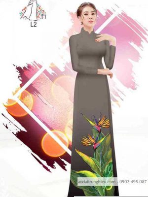 Vải áo dài hoa thiên điểu kiểu mới AD B6108 26 1589596339 5 vai ao dai vai ao dai dep ad