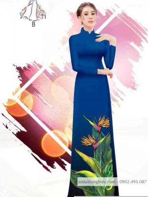 Vải áo dài hoa thiên điểu kiểu mới AD B6108 37 1589596340 197 vai ao dai vai ao dai dep ad