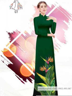 Vải áo dài hoa thiên điểu kiểu mới AD B6108 35 1589596340 455 vai ao dai vai ao dai dep ad