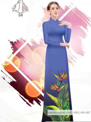 Vải áo dài hoa thiên điểu kiểu mới AD B6108 33 1589596340 508 vai ao dai vai ao dai dep ad