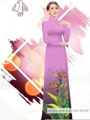 Vải áo dài hoa thiên điểu kiểu mới AD B6108 36 1589596340 77 vai ao dai vai ao dai dep ad