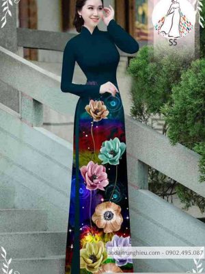 Vải áo dài hoa 3D kiểu mới AD 10492 23 1589596579 505 vai ao dai vai ao dai dep ad
