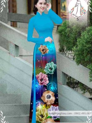 Vải áo dài hoa 3D kiểu mới AD 10492 28 1589596580 289 vai ao dai vai ao dai dep ad