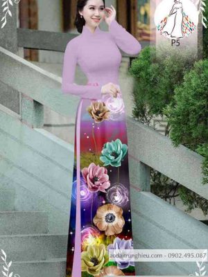 Vải áo dài hoa 3D kiểu mới AD 10492 35 1589596581 477 vai ao dai vai ao dai dep ad