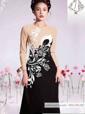Vải áo dài họa tiết hoa hồng thiết kế 2020 AD 10489 32 1589596823 492 vai ao dai vai ao dai dep ad