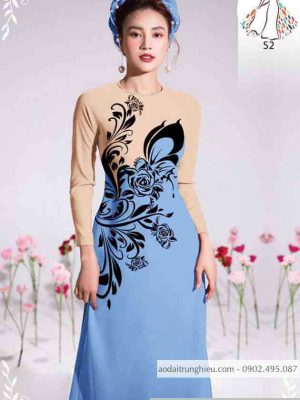 Vải áo dài họa tiết hoa hồng thiết kế 2020 AD 10489 27 1589596823 542 vai ao dai vai ao dai dep ad