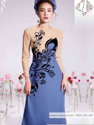 Vải áo dài họa tiết hoa hồng thiết kế 2020 AD 10489 30 1589596823 844 vai ao dai vai ao dai dep ad