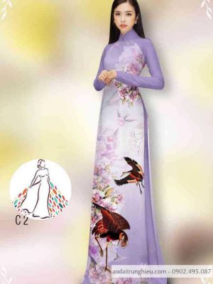 Vải áo dài hoa và chim mới ra AD 14400 32 1589597060 348 vai ao dai vai ao dai dep ad