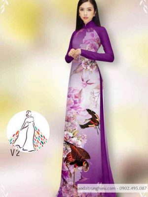 Vải áo dài hoa và chim mới ra AD 14400 27 1589597060 817 vai ao dai vai ao dai dep ad