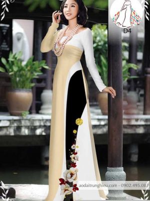 Vải áo dài 3D và hoa văn mới ra AD 10159 23 1589775345 346 vai ao dai vai ao dai dep ad