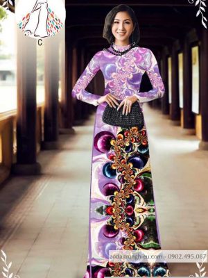 Vải áo dài hoa 3D thiết kế 2020 AD 10030 26 1589775707 940 vai ao dai vai ao dai dep ad