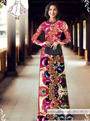 Vải áo dài hoa 3D thiết kế 2020 AD 10030 34 1589775708 28 vai ao dai vai ao dai dep ad