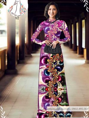 Vải áo dài hoa 3D thiết kế 2020 AD 10030 32 1589775708 349 vai ao dai vai ao dai dep ad