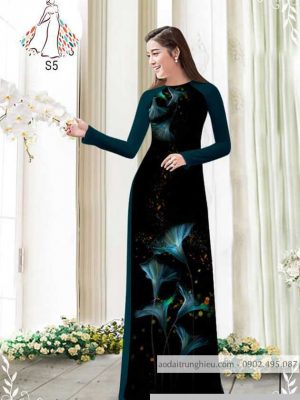 Vải áo dài hoa 3D kiểu mới AD 8260 22 1589775942 912 vai ao dai vai ao dai dep ad