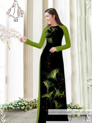 Vải áo dài hoa 3D kiểu mới AD 8260 24 1589775943 415 vai ao dai vai ao dai dep ad
