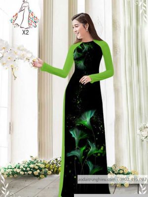 Vải áo dài hoa 3D kiểu mới AD 8260 25 1589775943 923 vai ao dai vai ao dai dep ad