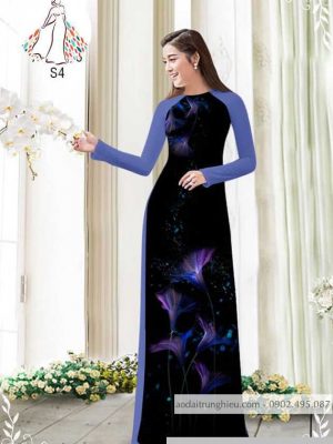 Vải áo dài hoa 3D kiểu mới AD 8260 27 1589775943 947 vai ao dai vai ao dai dep ad