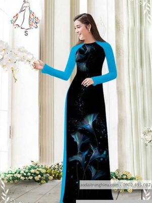 Vải áo dài hoa 3D kiểu mới AD 8260 37 1589775944 531 vai ao dai vai ao dai dep ad