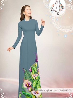 Vải áo dài hoa ly kiểu mới AD B5643 21 1589776061 764 vai ao dai vai ao dai dep ad