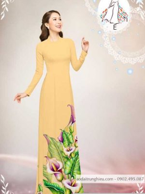Vải áo dài hoa ly kiểu mới AD B5643 26 1589776062 311 vai ao dai vai ao dai dep ad