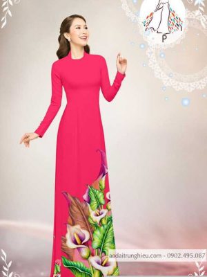 Vải áo dài hoa ly kiểu mới AD B5643 23 1589776062 439 vai ao dai vai ao dai dep ad