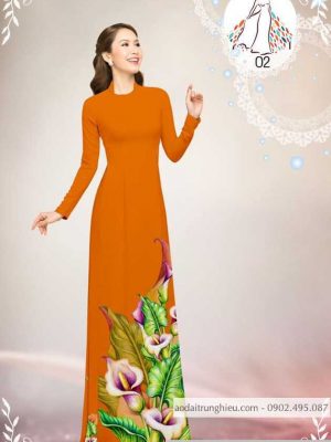 Vải áo dài hoa ly kiểu mới AD B5643 22 1589776062 545 vai ao dai vai ao dai dep ad