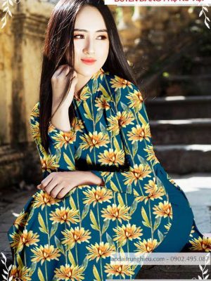 Vải áo dài hoa đều thiết kế 2020 AD T7128 27 1589776430 205 vai ao dai vai ao dai dep ad