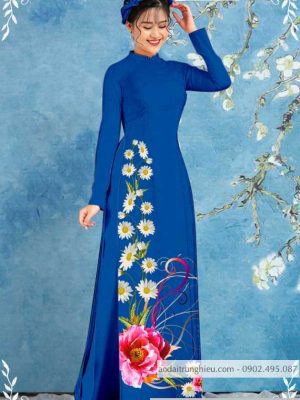 Vải áo dài hoa cúc mới ra AD T7126 29 1589776543 452 vai ao dai vai ao dai dep ad