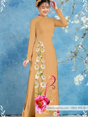 Vải áo dài hoa cúc mới ra AD T7126 28 1589776543 900 vai ao dai vai ao dai dep ad