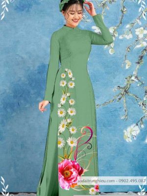 Vải áo dài hoa cúc mới ra AD T7126 34 1589776544 306 vai ao dai vai ao dai dep ad