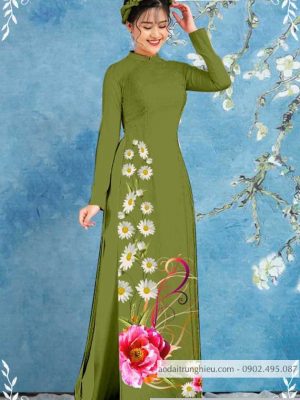 Vải áo dài hoa cúc mới ra AD T7126 42 1589776546 997 vai ao dai vai ao dai dep ad
