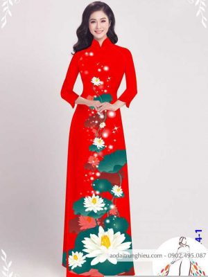 Vải áo dài hoa sen mới ra AD C2872 28 1589776661 28 vai ao dai vai ao dai dep ad
