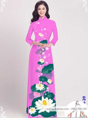 Vải áo dài hoa sen mới ra AD C2872 46 1589776664 265 vai ao dai vai ao dai dep ad