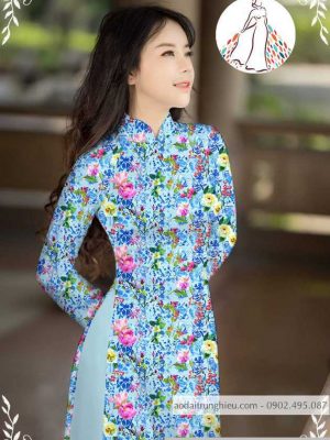 Vải áo dài hoa nhí muôn màu mới ra AD M7336 37 1589776786 595 vai ao dai vai ao dai dep ad