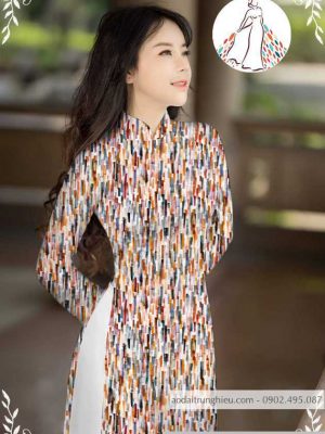 Vải áo dài hoa nhí muôn màu mới ra AD M7336 45 1589776787 292 vai ao dai vai ao dai dep ad