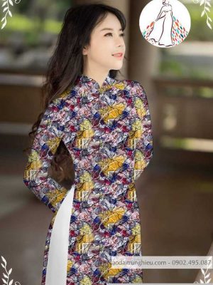 Vải áo dài hoa nhí muôn màu mới ra AD M7336 44 1589776787 63 vai ao dai vai ao dai dep ad