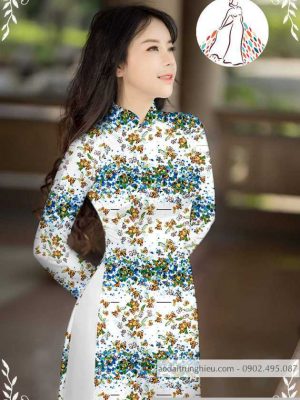 Vải áo dài hoa nhí muôn màu mới ra AD M7336 53 1589776788 102 vai ao dai vai ao dai dep ad