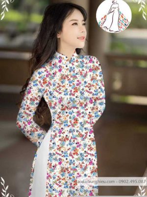 Vải áo dài hoa nhí muôn màu mới ra AD M7336 48 1589776788 291 vai ao dai vai ao dai dep ad