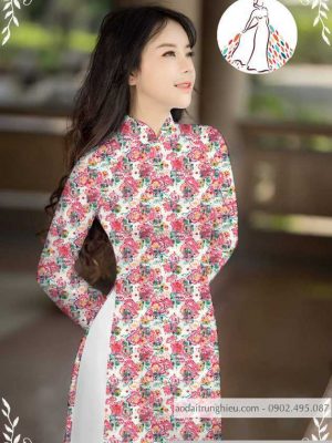 Vải áo dài hoa nhí muôn màu mới ra AD M7336 64 1589776791 167 vai ao dai vai ao dai dep ad