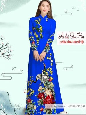 Vải áo dài cúc và chim hạc thiết kế 2020 AD M7335 34 1589776905 771 vai ao dai vai ao dai dep ad
