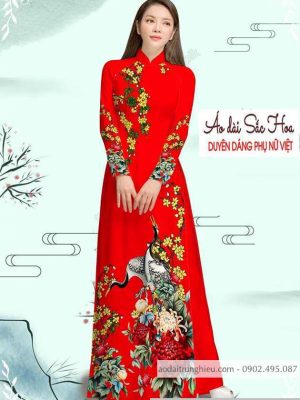 Vải áo dài cúc và chim hạc thiết kế 2020 AD M7335 33 1589776905 7 vai ao dai vai ao dai dep ad