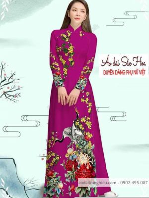 Vải áo dài cúc và chim hạc thiết kế 2020 AD M7335 36 1589776905 866 vai ao dai vai ao dai dep ad