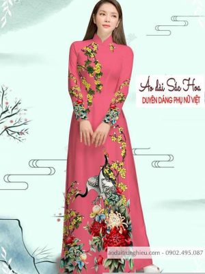 Vải áo dài cúc và chim hạc thiết kế 2020 AD M7335 42 1589776906 211 vai ao dai vai ao dai dep ad